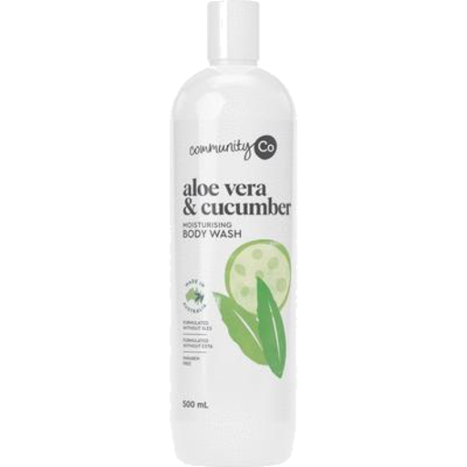 Community Co Aloe Vera & Cucumber Body Wash 500ml