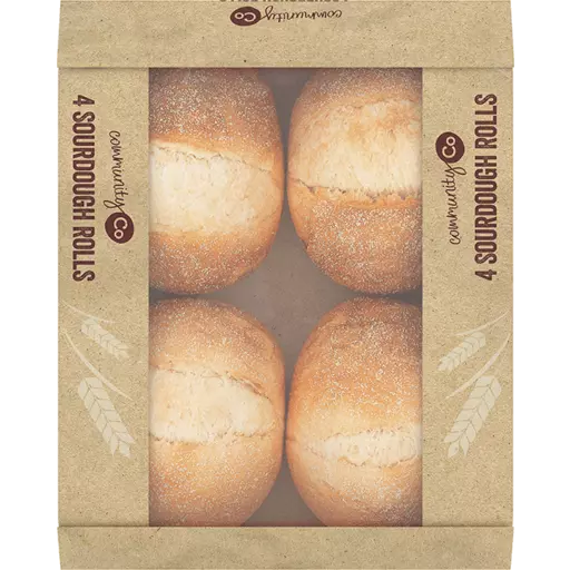 Community Co Sourdough Rolls 4x90g