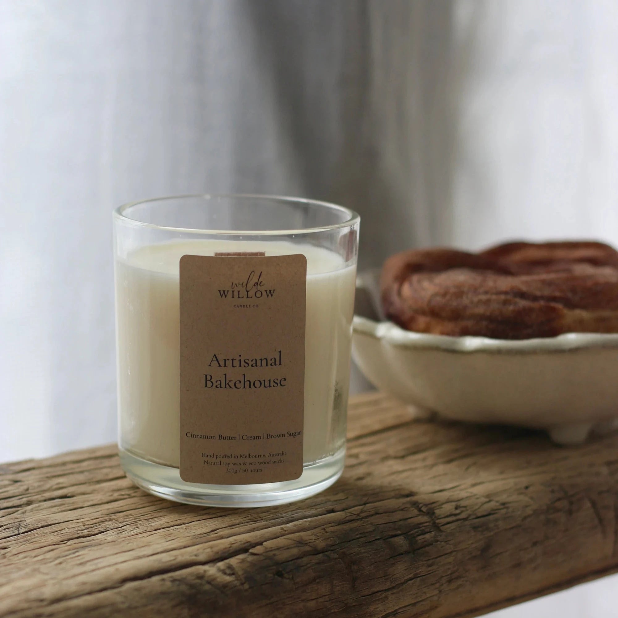 Wilde Willow Candle Co Artisanal Bakehouse Amber