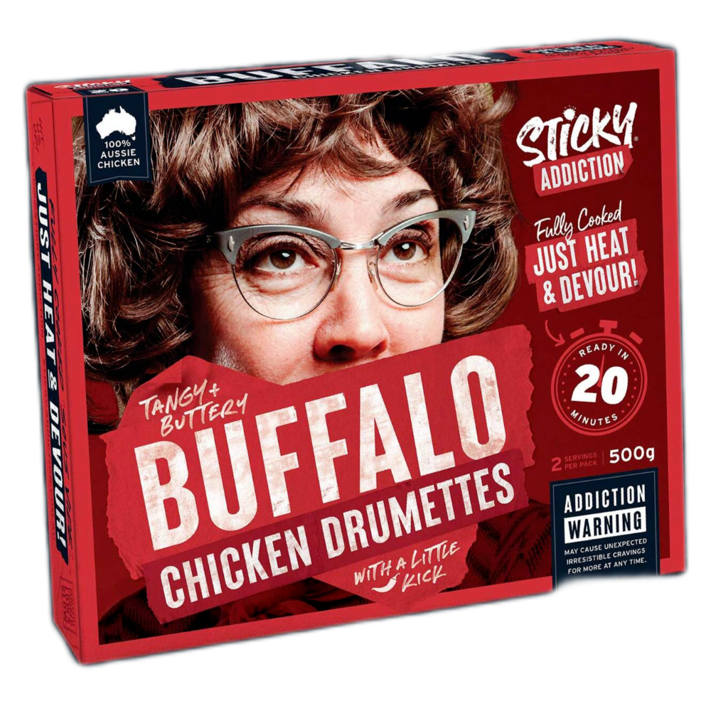 Sticky Addiction Buffalo Chicken Drumettes 500g