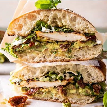 Chicken Bacon & Avo Toasted Turkish Sandwich