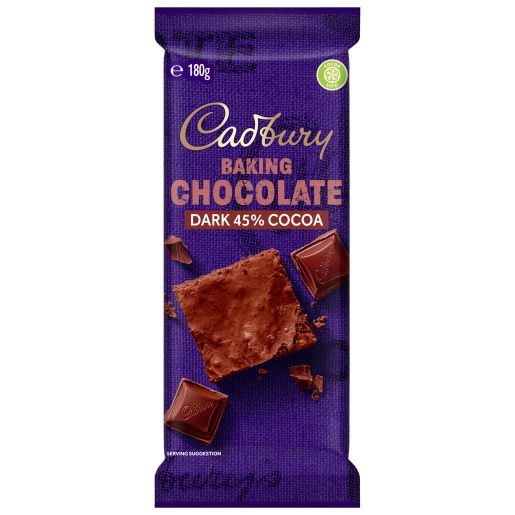 Cadbury Baking Dark Chocolate Block 180g