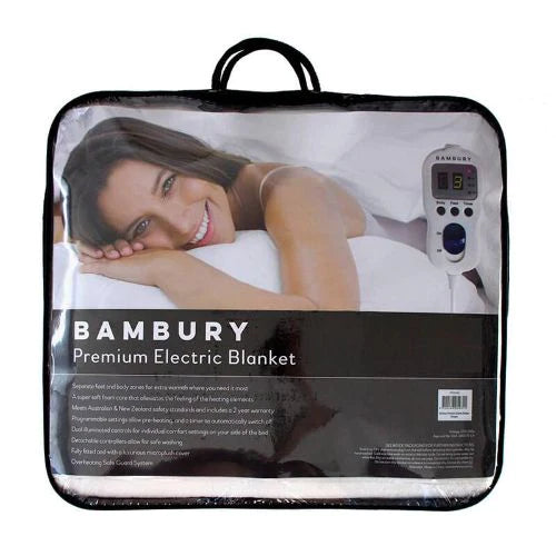 Bambury Premium Electric Blanket King Bed 182x203x40cm