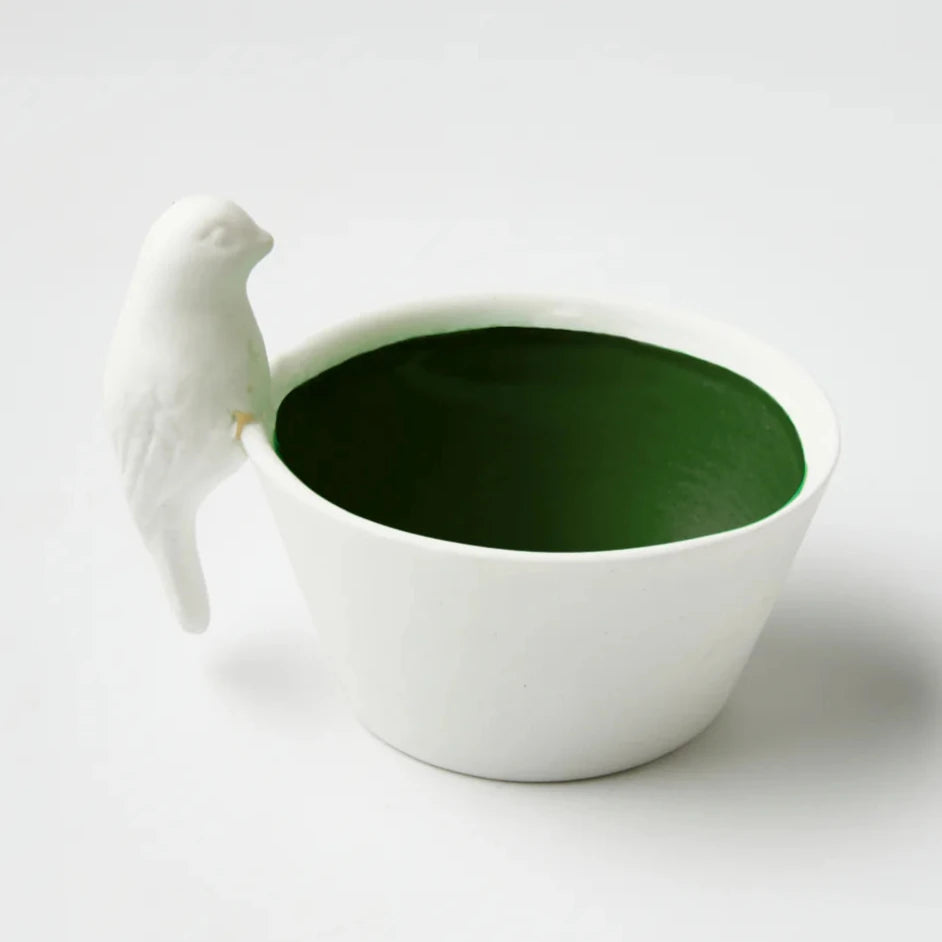 Jones & Co Mini Bird Bowl Dark Green