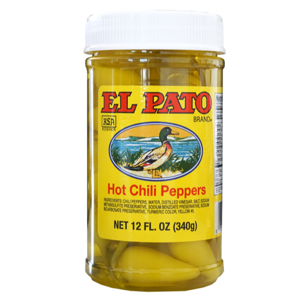 El Pato Hot Chilli Peppers 340g