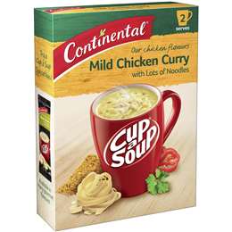 Continental Cup a Soup Mild Chicken Curry with Lots of Noodles 2pk