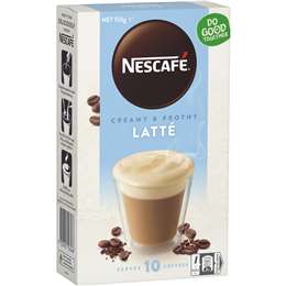 Nescafe Coffee Sachets Latte 10pk