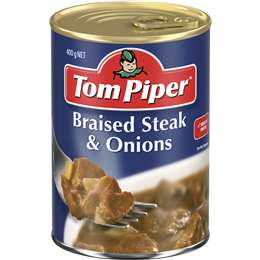 Tom Piper Braised Steak & Onion 400g