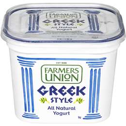 Farmers Union Greek Style Yoghurt Light 1kg