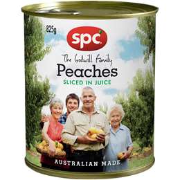 SPC Peaches Halved In Juice 825g