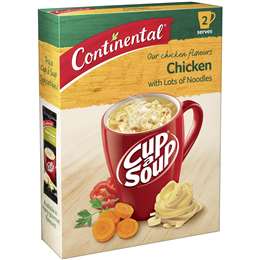 Continental Cup a Soup Chicken with Lots of Noodles 2pk