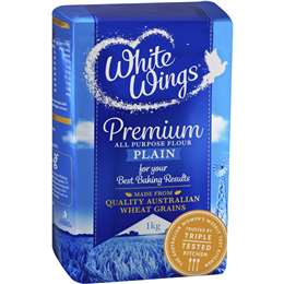 White Wings Premium Plain Flour 1kg