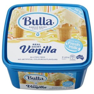 Bulla Real Dairy Vanilla Icecream 2L