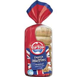 TipTop English Muffins 6pk