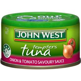 John West Tuna Onion & Tomato Savoury Sauce 95g