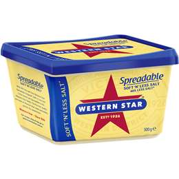 Western Star Salt Reduced Butter Spread 500g