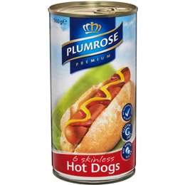 Plumrose Frankfurts Hot Dogs 560g