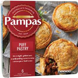 Pampas Puff Pastry 1kg 6 sheets