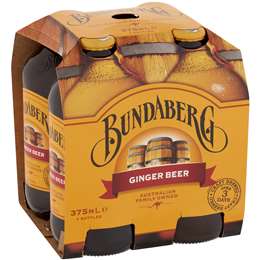 Bundaberg Ginger Beer 375ml 4pk