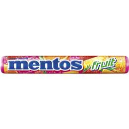 Mentos Fruit Chews 37.5g Roll