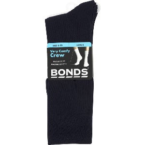 Bonds Mens Comfy Crew Socks  6-10 3pk