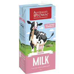 Australia's Own Skim Milk UHT 1L