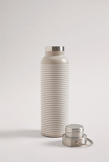 Country Road Dune Stripe Drink Bottle Sand