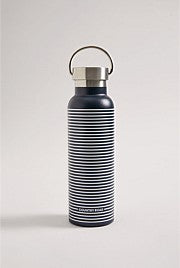 Country Road Dune Stripe Drink Bottle Navy