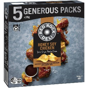 Red Rock Deli Chip Honey Soy Chicken 5pk