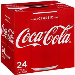 Coca-Cola Original Multipack Cans 375ml 24pk