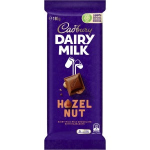 Cadbury Block Hazelnut Chocolate 180g