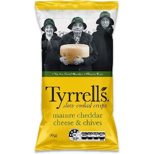 Tyrrell's Mature Cheddar Cheese & Chives 165g