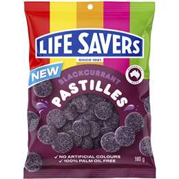 Life Savers Blackcurrent Pastilles 180g