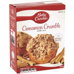 Betty Crocker Cinnamon Crumble Muffin Mix 500g