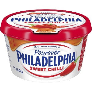 Philadelphia Cream Cheese Sweet Chilli Pourovers 250g