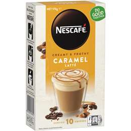 Nescafe Coffee Sachets Caramel Latte 10pk