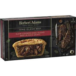 Herbert Adams King Island Beef Pies 2pk