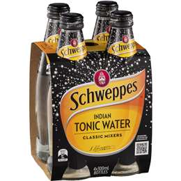 Schweppes Classic Mixers Indian Tonic Water 4pk