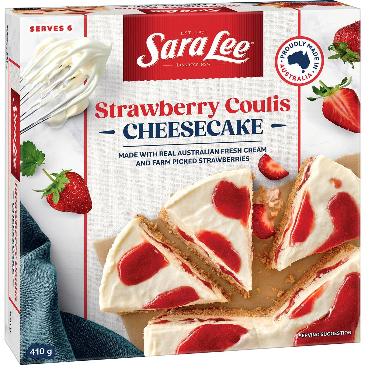 Sara Lee Strawberry Coulis Cheesecake 410g