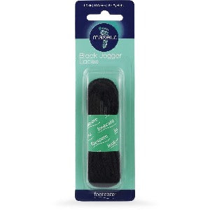 Footcare Black Jogger Laces 100cm