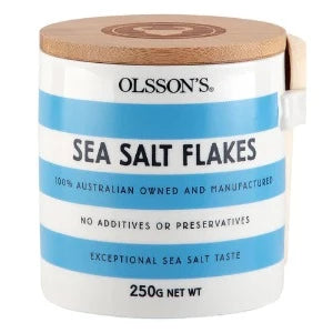 Olsson's Sea Salt Flakes Stoneware Jar 250g