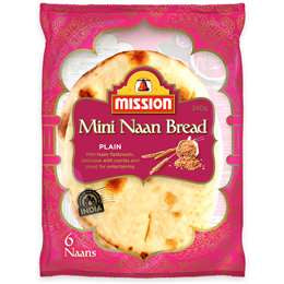 Mission Naan Bread Mini 240g 6pk