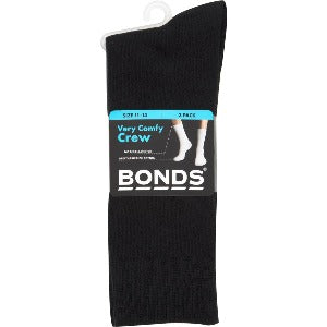 Bonds Mens Comfy Crew Socks 11-14 3pk