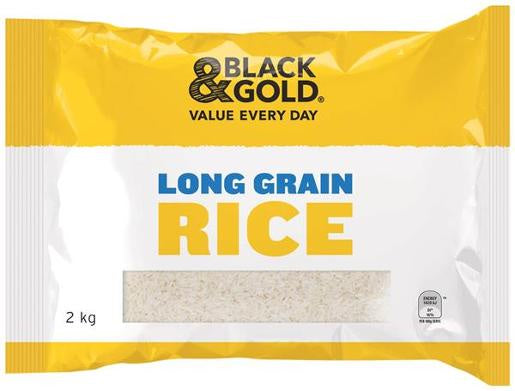 Black & Gold Long Grain Rice 2kg