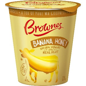 Brownes Yoghurt Banana Honey 170g