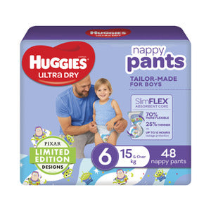 Huggies Ultra Dry Nappy Pants Size 6 - Boys 48pk