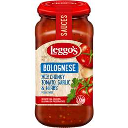 Leggo's Bacon Flavour Bolognese Chunky Tomato & Herbs Pasta Sauce 500g