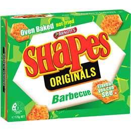 Arnott's Shapes Crackers Barbecue 175g