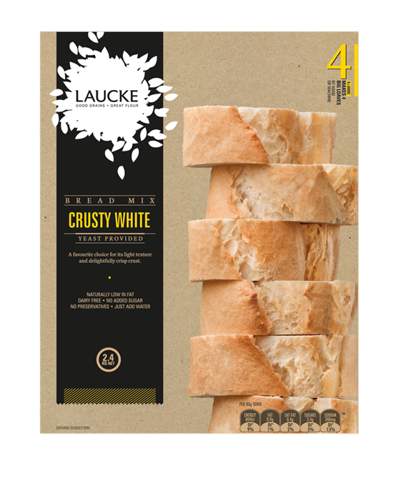 Laucke Crusty White Bread Mix 4pk