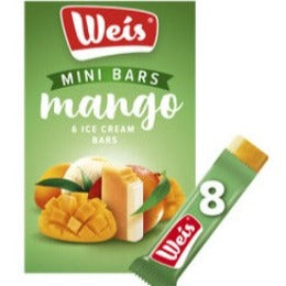 Weis Ice Cream Mango & Cream Mini Bars 8pk